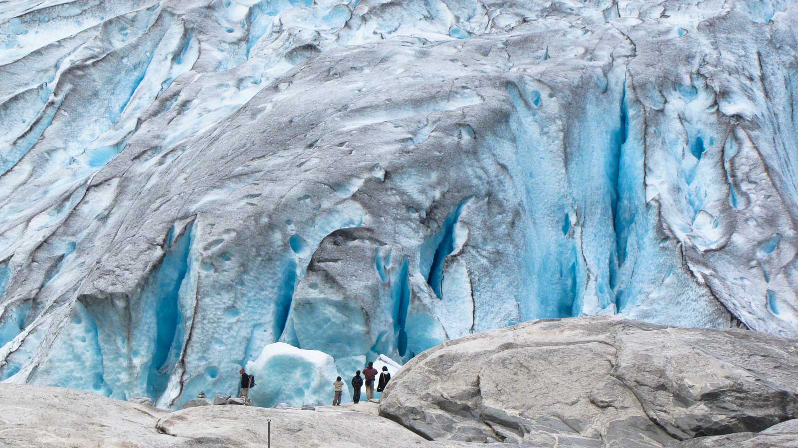 Glaciers du Nigardsbreen dans la région des fjords