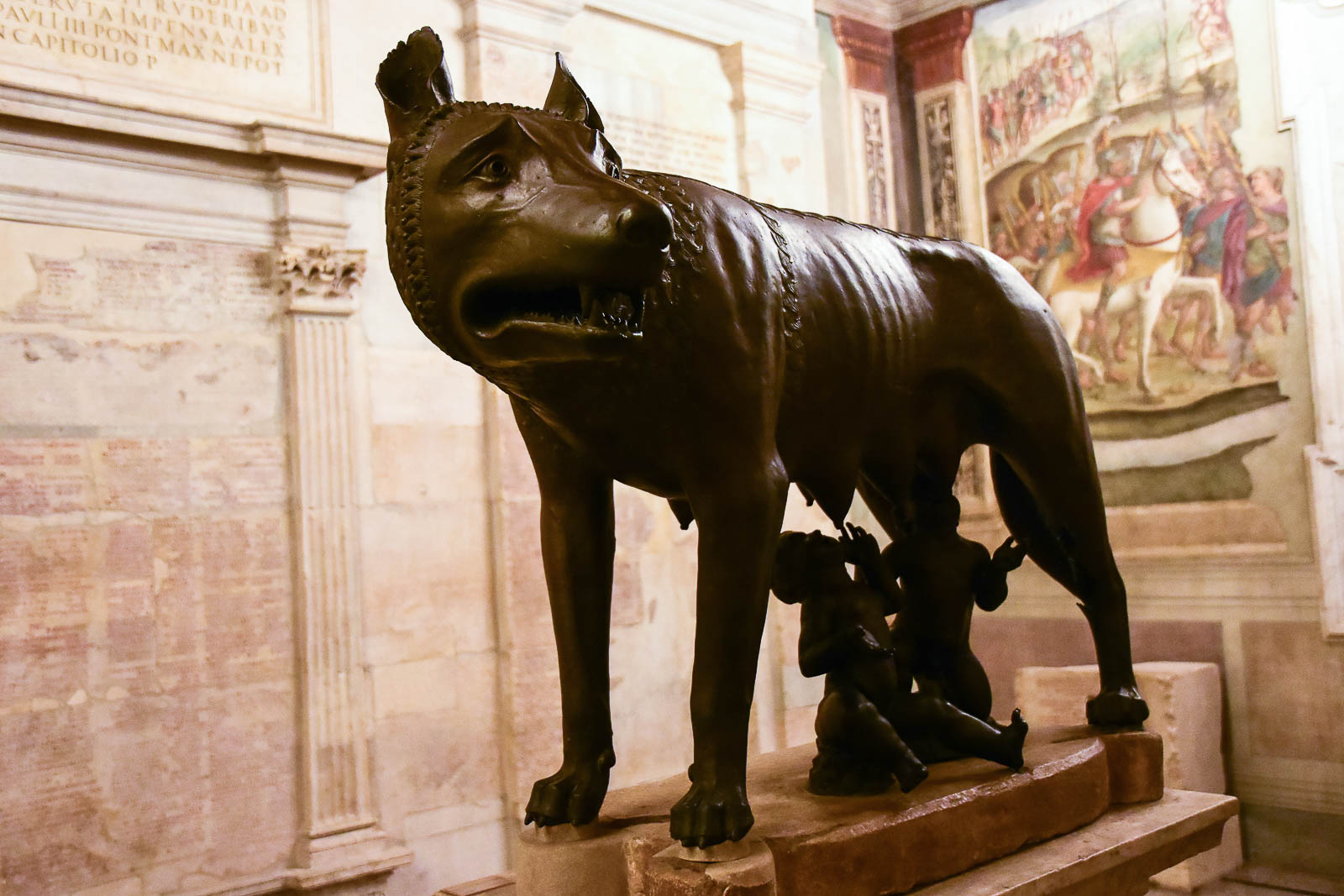 La louve, Romulus et Remus aux Musées du Capitole à Rome