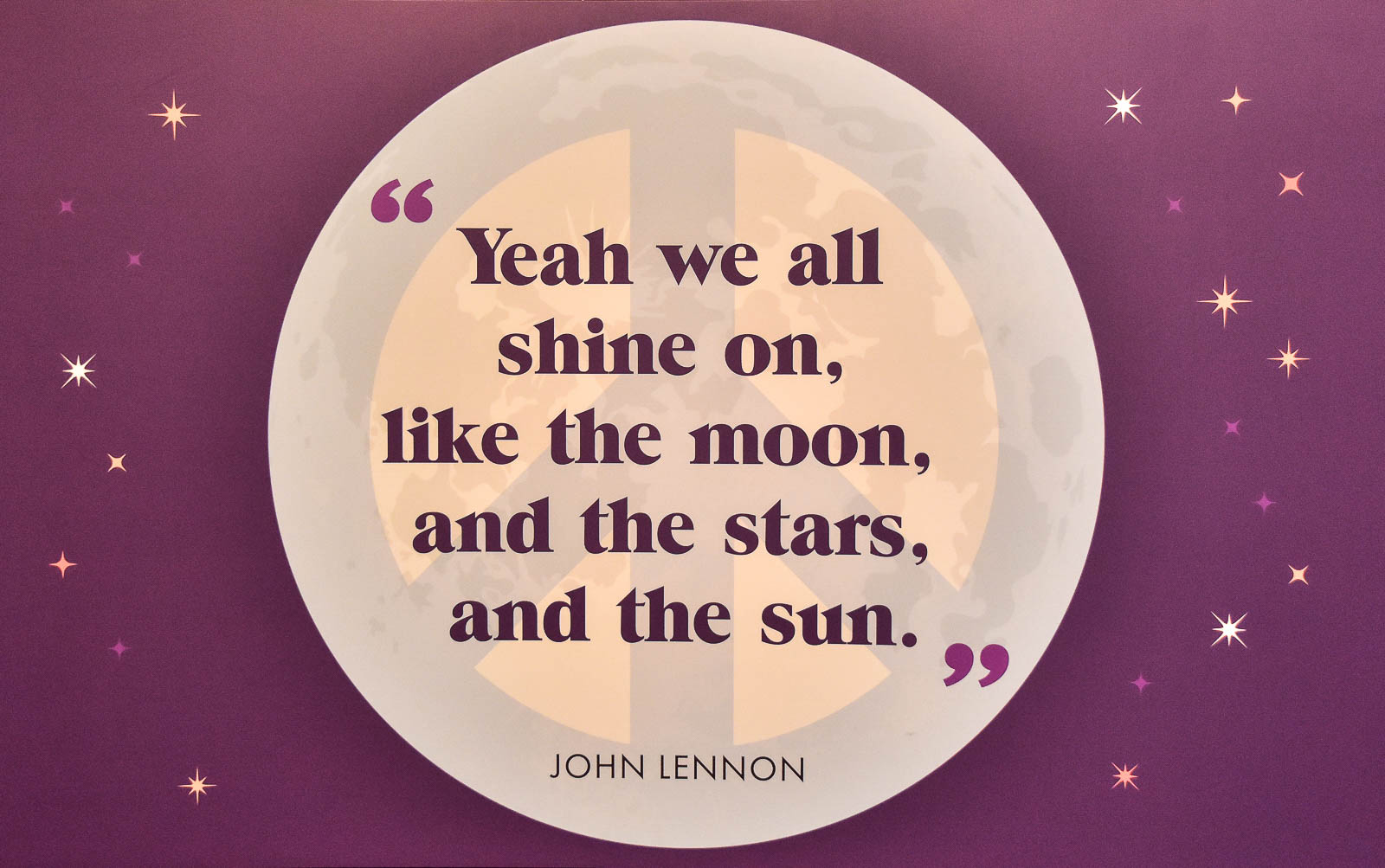 Yeah we all shine on, John Lennon