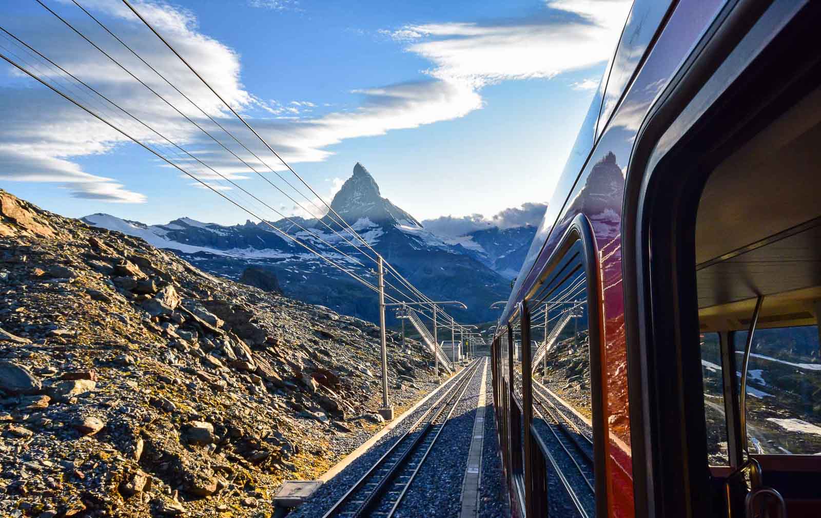 Le Gornergrat Bahn et le Mont Cervin
