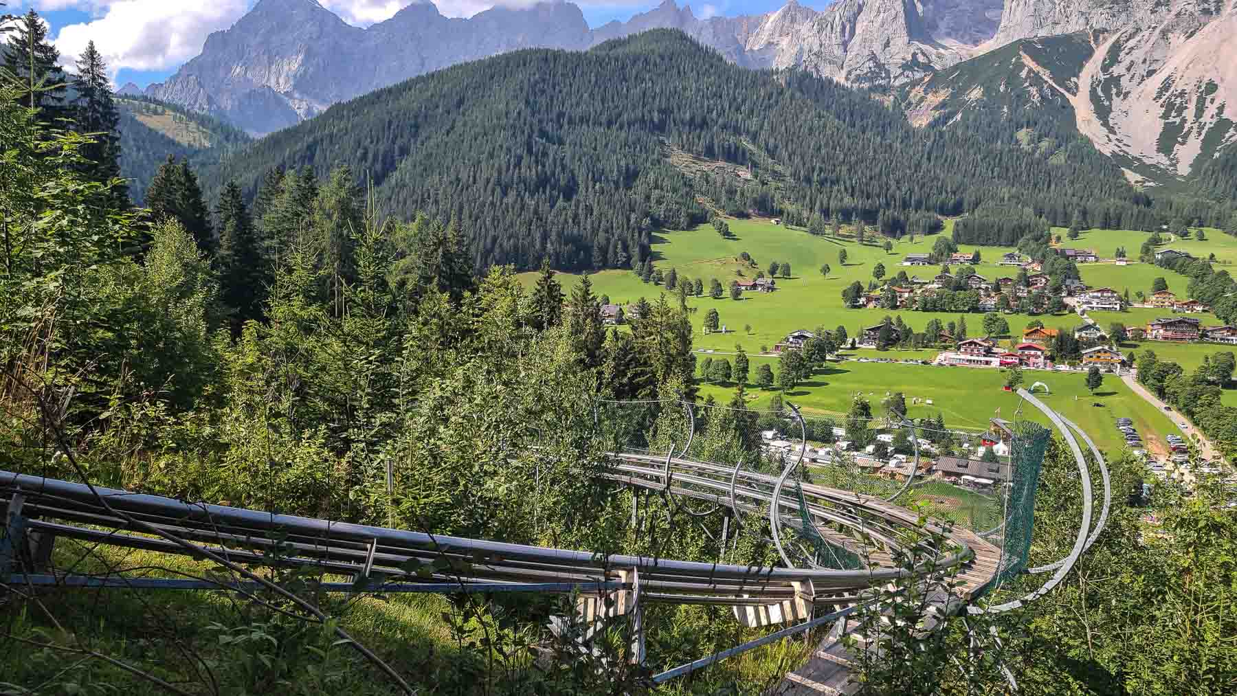Piste de luge sur rail au Rittisberg, Ramsau, en Autriche