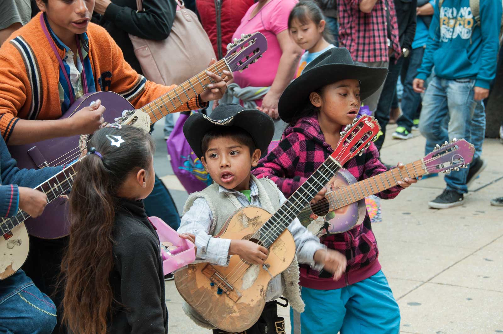 Musiciens de rue dans Mexico City