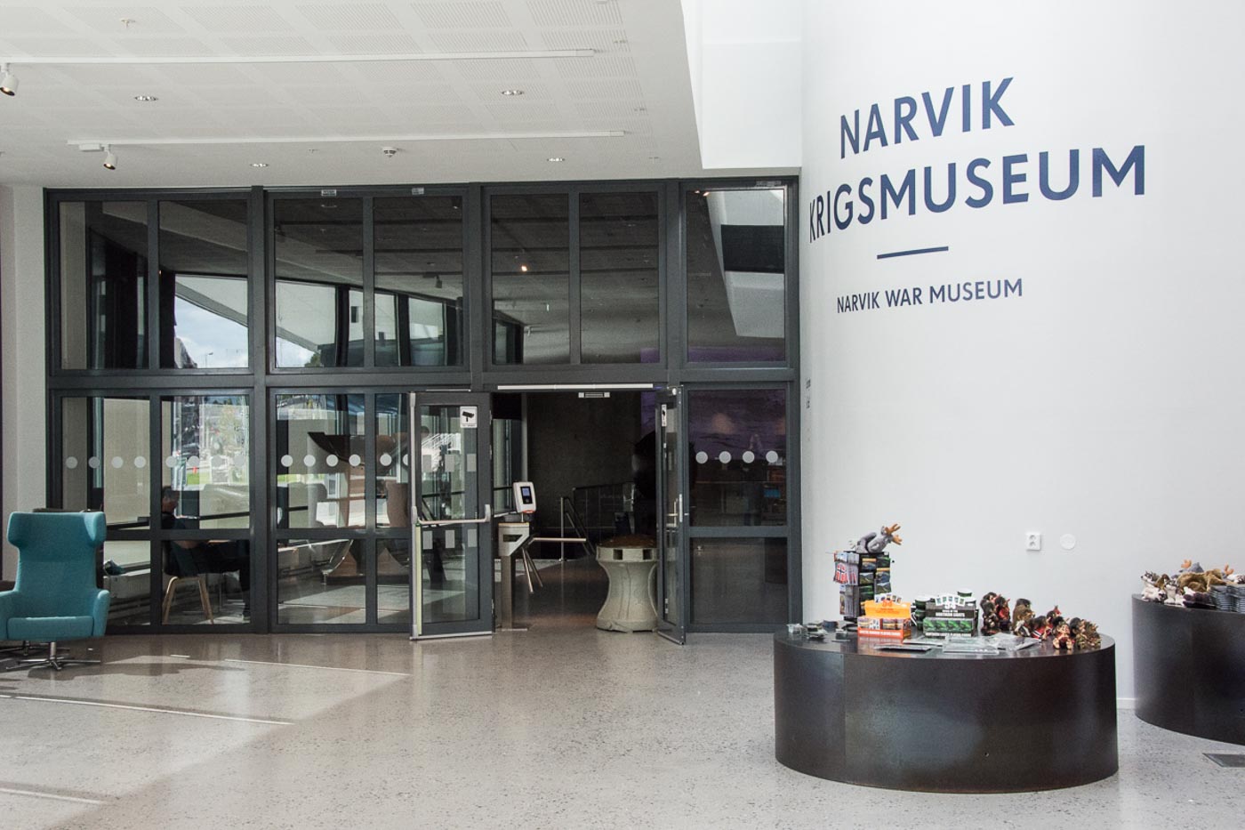 L’entrée du musée de la guerre à Narvik