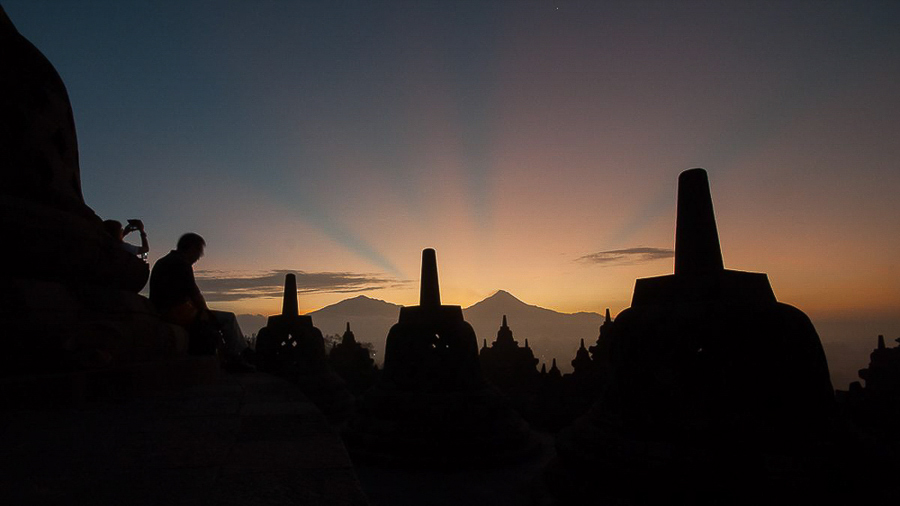 Le temple de Borobudur, notre première étape en Indonésie