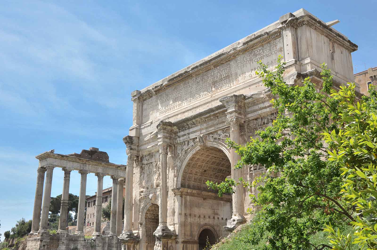 Arche antique au Foro Romano