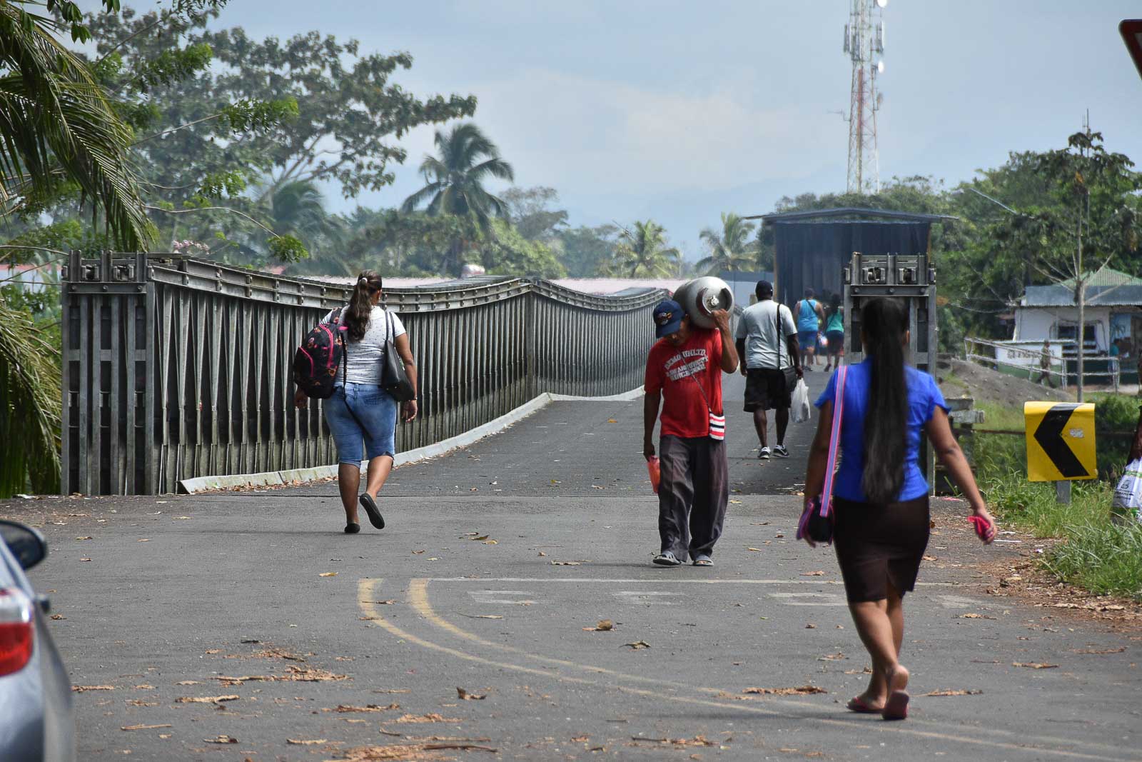 Le pont frontière entre Panama et Costa Rica à Sixaola