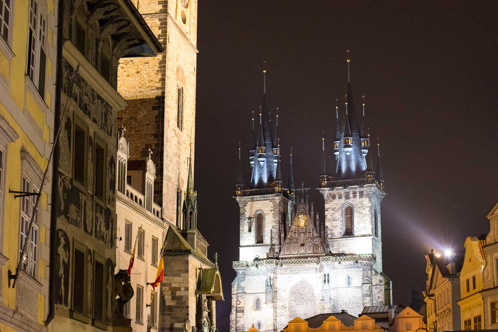 Prague by night