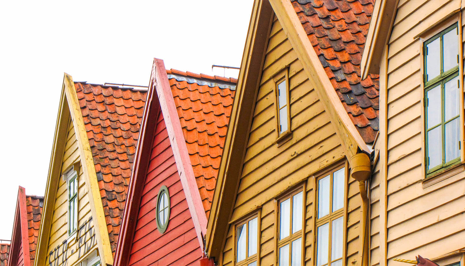 Le quartier de Bryggen à Bergen en Norvège